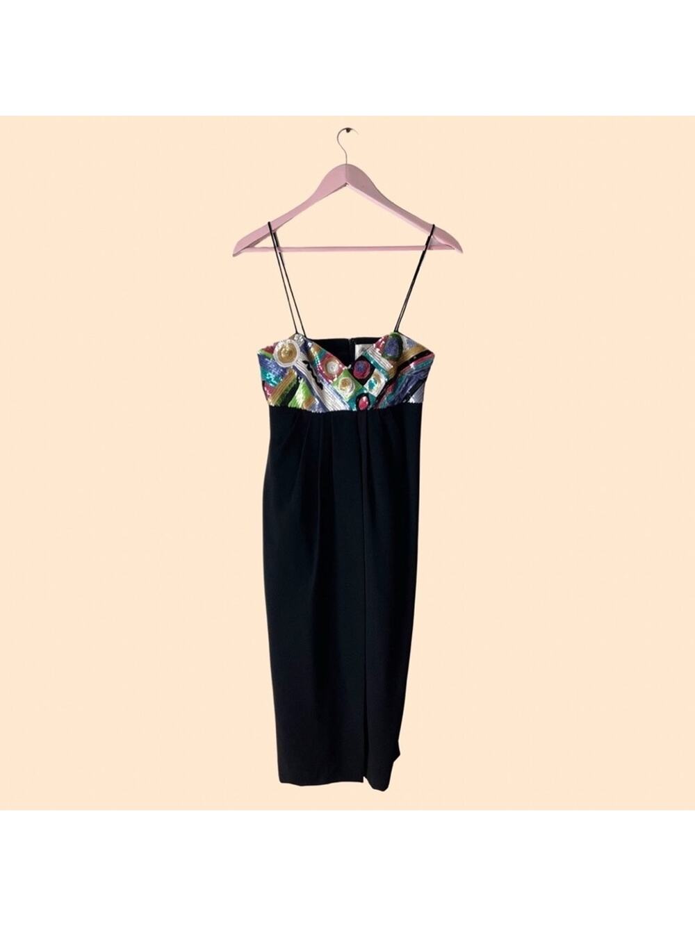 Rickie Freeman for Teri Jon Vintage Sequin Nites Dress Size 4